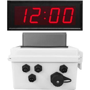 Netbell-KB-M2-C Break Buzzer Clock System for Factory | Warehouse - Built-in Programmable Buzzer Timer Controller with 4-Digit 4 Inch LED Digital Clock