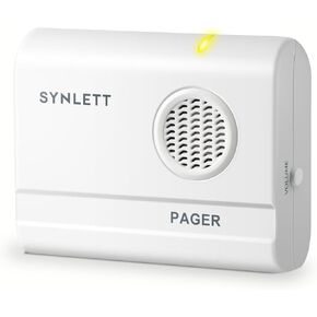 Portable Caregiver Pager Replacement Receiver ONLY Accessory Simple Alert System - (Call Button and Other accesories NOT Included) Must BE PAIRED to Component to Function