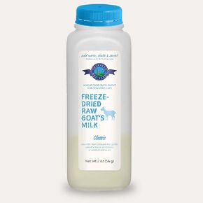 Freeze Dried Raw Goats Milk with Probiotics for Dogs & Cats (Classic), High Protein, Digestible Goat Milk Powder for Sensitive Stomachs, Raw Nutrition, Food Toppers - Makes 16 FL OZ