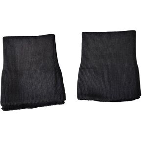 Knit Cuffs for Jacket,Seamless Rib Cuffs 1Pair for Sleeve Extending or Replacement (Black)