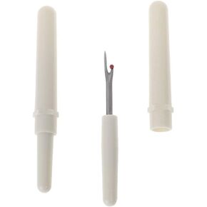 2 Pcs White Plastic Seam Rippers Handheld Handy Tool Household Clothes Fabric for Sweat Knitting Sewing Fabric Thread Cutter Seam Rippers for Sewing Kit ，Sewing Seam Rippers，Sewing Tools，Seam Rippers