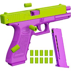 Fidget Toy 1911, 3D Printed Toys Shell Ejecting Toy, Toy Pistol with 10 Shells Can be Loaded but Can't be Fired, Birthday Halloween Chirstmas Gift for Boys Kids Adults(Purple)