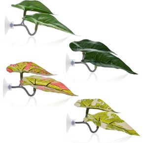 4 Pack Betta Leaf Hammock Betta Leaves Spawning Grounds Breeding Resting Bed Betta Fish Tank Accessories Decor