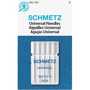 SCHMETZ Universal Sewing Machine Needles - Size 65/9, 5-Needle Cards, Pack of 1