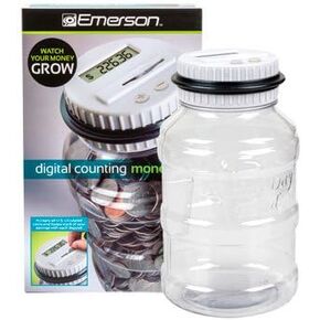 EMERSON DIGITAL COIN-COUNTING MONEY JAR [Office Product]