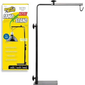 Reptile Lamp Stand, 26 Inches Adjustable Heat Lamp Fixture Stand, Terrarium Stand for Holding Reptile Light Fixture and Heating Bulbs
