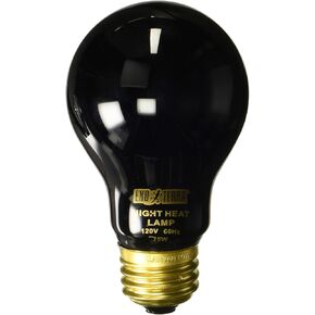Exo Terra Night Glo Moonlight Heat Lamp, A19 Reptile Terrarium Light Bulb, 75 Watts, PT2130A1