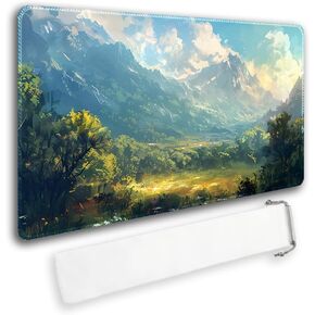 Durable MTG Playmat TCG Playmat with Zone and Locking Edges for MTG Gaming - Includes Waterproof Storage Bag (playmat (44),Without Zone)