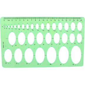 1Pcs 20cm Oval Ruler Drafting Template,Oval Line Drawing Ruler,Oval Tracing Drawing Ruler, Ellipse Template, Oval Stencil for Measuring Geometric Quilting Office School Supplies Formwork