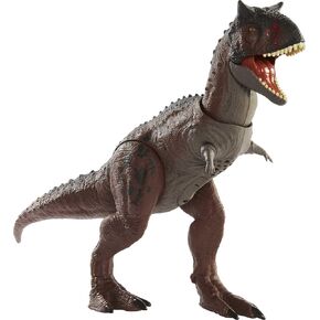 Jurassic World Camp Cretaceous Control ‘N Conquer Carnotaurus Toro Dinosaur Action Figure with Attack Feature, Sounds and Accessories, Large Toy Gift