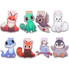 Cute Magnetic Bookmarks, Animals Book Page Markers, Book Marks for Kids Book Lovers Students Teachers Reading