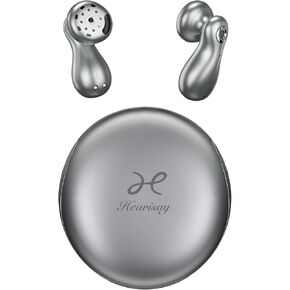 AI Real-time Translation Earbuds 144 Languages Translation Devices 99% Accuracy 4-Microphone 2-Way Translator Earbuds Offline Online Bussiness Travel Study iOS Android (Grey, Without Offline Package)