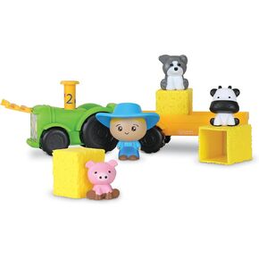 موارد التعلم Peeksville Haul & Seaking Tractor ، ألعاب الجرار ، ألعاب المزرعة ، ألعاب الحظيرة ، هدايا عيد الفصح للأطفال ، تتراوح أعمارهم بين 18 شهرًا+، 10 قطع