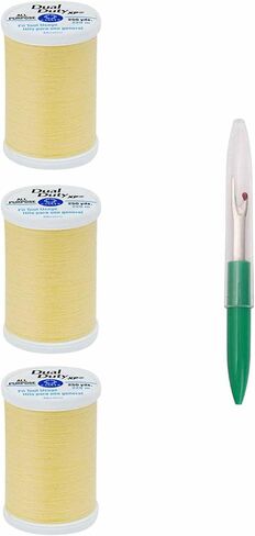 Coats & Clark Sewing Thread Dual Duty XP General Purpose Poly Thread 250 Yards (3-Pack) Black Bundle with 1 Artsiga Crafts Seam Ripper S910-0900-3P in Saudi Arabia