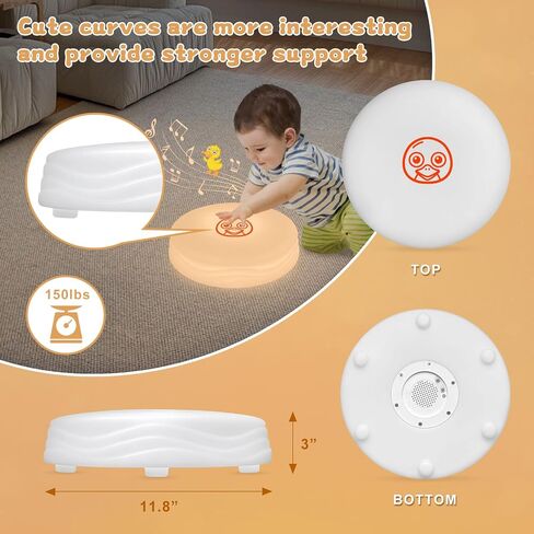 Light Up Music Floor Games, Touch Sensitive Floor Tiles Toddler Toy, Interactive Games for Kids, Musical Toys with Animal Sounds - Yellow (Sheep) in Saudi Arabia