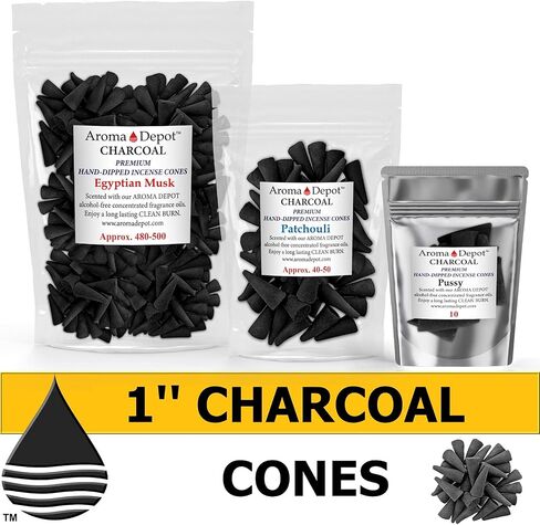 1'' Kush Charcoal TOPFLOW Incense Cones (85-100) in Saudi Arabia