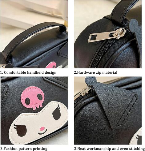 Pencil Case for Girls, Cute Pencil Box Pouch with Zipper, Large Capacity Stationery Storage Organizer for School Supplies, Gifts for Her (Black) in Saudi Arabia