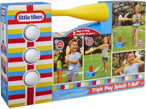 Little Tikes 3-in-1 Triple Splash T-ball مجموعة مع 3 كرات in Kuwait