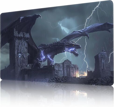 MTG PLAYMAT NON-SLIP Rubber Printing Commander Commander Game Desk Mat Duel TCG Playmat PTCG Playmat 24x14 بوصة وأكياس تخزين مجانية (هيكل عظمي) in Saudi Arabia