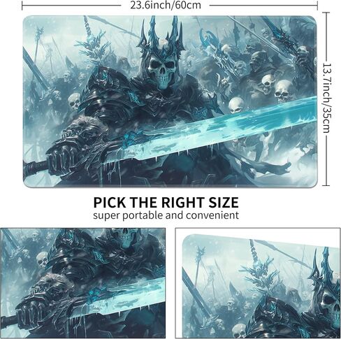 MTG PLAYMAT NON-SLIP Rubber Printing Commander Commander Game Desk Mat Duel TCG Playmat PTCG Playmat 24x14 بوصة وأكياس تخزين مجانية (هيكل عظمي) in Saudi Arabia