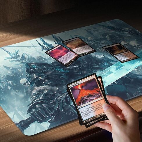 MTG PLAYMAT NON-SLIP Rubber Printing Commander Commander Game Desk Mat Duel TCG Playmat PTCG Playmat 24x14 بوصة وأكياس تخزين مجانية (هيكل عظمي) in Saudi Arabia