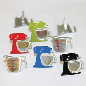 Eyelet Outlet Shape Brads 12/Pkg-Mixers & Cups, White