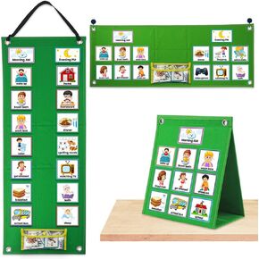 Visual Schedule Chart for Kids,Daily Routine Chart for Toddlers with 70 Cards,Autism Learning Materials Kids for Home