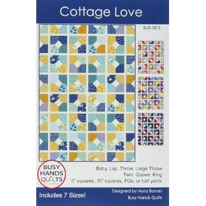 Busy Hands Cottage Love Quilt Pattern, Multi