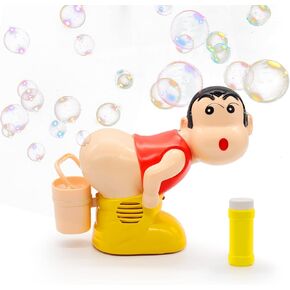 لعبة Bubble Maker Toy ، The Funny Music Automatic Fart Bubble Blower- Boy Stick Blower Machine مع LED Flight Lights Machine