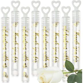 160 Pack White Heart Wedding Bubbles,Mini Bubble Wands Bulk,White Bubbles Party Favors for Weddings,Bridal,Engagement and Anniversary