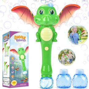 Dinosaur Bubble Wand Toys for Kids Age 3 4 5 6 7 8 Years Old: Bubbles Machine for Kids, Toddler Outdoor Toys, Gifts Birthday Presents for 3 4 5 6 Year Old Boys Girls