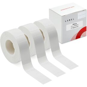 Label Maker Tape for NIIMBOT D11/D110/D101 Printer, 3 Rolls (630Pcs in Total) D11 Thermal Sticker Labels Waterproof Anti-Oil Paper White 15 * 30mm (0.59 x 1.18 Inch)
