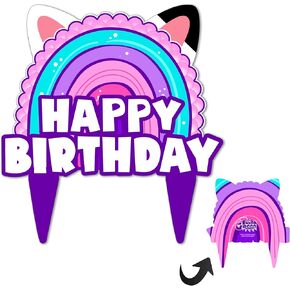 Dollhouse Birthday Cake Topper Girls Doll House Party Decorations