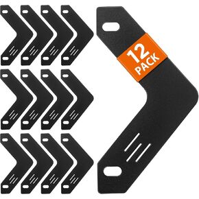 tutata Sheet Lifters, Triangle Page Lifter for 3 Ring Binder, Lift Sheets Over Rings and Protect Sheets from Curling, Black, 12 Pack