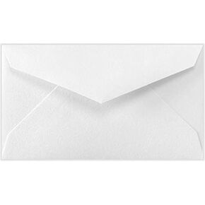 LUXPaper #3 Mini Envelopes | Commercial Flap | 2 1/8" x 3 5/8" | Bright White | 70lb. Text | 50 Qty