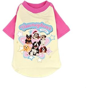 Star Crew Graphic Dog T-Shirt - Soft Cotton Pet Shirt (Red,X-Small)