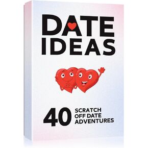 Valentines Gifts for Her Him,Christmas,Anniversary, Wedding Perfect 40 Romantic Scratch Off Date Ideas Card Games Gifts, Fun & Adventurous Ideas for Newlywed, Boyfriend,Girlfriend Date Night