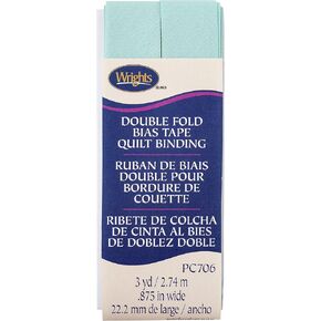 Wrights Cool cucumber مزدوج طية لحاف الربط 7/8 "x3yd