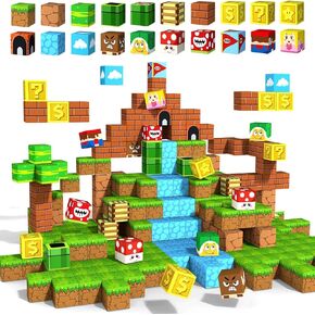 Magnetic Blocks Building Cubes Toys - Toddler Toys for 3+ Year Old Boys Girls 1.21 Inches, Build Magnet Blocks Cubes Set, Sensory Toys for Kids Ages 3-5 5-7 Christmas Birthday Gifts