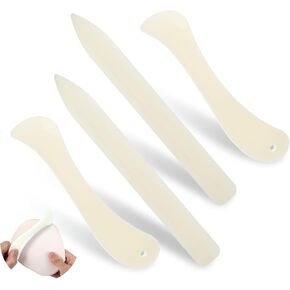 4 Pcs Stained Glass Supplies Stained Glass Tools Plastic FID Stained Glass Burnisher Flat Stained Glass Foil Holder Stain Glass Tools and Supplies for Stained Glass Work DIY Handicrafts