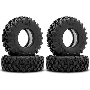 OGRC 1.0 Tires Dual Stage Foam Tyres Soft & Sticky for 1/24 SCX24 Gladiator Bronco C10 JLU Deadbolt B17 FCX24 1/18 TRX4-M - Rock and Trail Pro