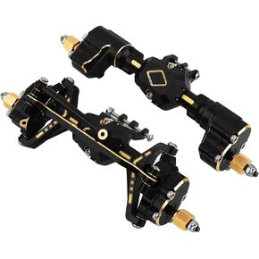 Brass Complete Portal Front Rear Axles for 1/18 RC Crawler Redcat Ascent-18 Heavy Duty Axle Metal Upgrades