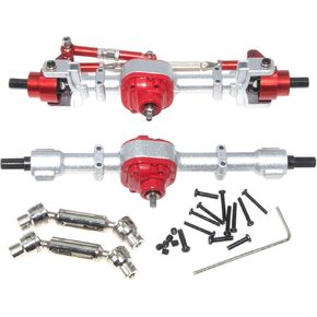 Axle & Drive Shaft Compatible with 1/12 MN D90 D91 Parts D96 99S FJ45 MN99S Front Rear Portal Housing Case Driveshaft RC Car Metal Upgrade Replace(Mixed Color)