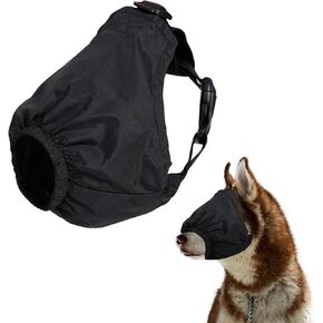 Calming Cap Eye Mask for Dogs, Anxiety Dog Eye Cover, Nylon Eye Muzzle for Grooming, Pet Head Cover for Nail Cutting Dog (L)