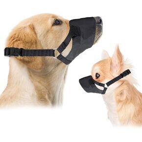 Downtown Pet Supply - Quick-Fit Dog Muzzle for Grooming - Pet Care & Dog Grooming Supplies - Soft Mesh Muzzle with Safety Buckle - Gentle Dog Halter Leader - XL - Dog Muzzle for Large Dogs
