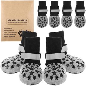 Dog Socks to Prevent Licking Paws, Dog Socks for Hardwood Floors Anti Slip, Grip Socks for Dogs, Non Slip Socks for Dogs,Dog Grippy Socks for Senior Dog Paw Protector,Dog Paw Covers for Large Dogs (L)