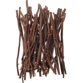 Didiseaon 50Pcs Wood Log Sticks DIY Craft Sticks 20CM Unfinished Natural Twigs Sticks for Crafting Photo Props