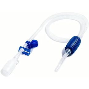 6ft Aquarium Siphon Vacuum Cleaner | Fish Tank Gravel Cleaner | Easy Water Changer with Anti-Kink Hose & Detachable Filter | No-Spill Siphon Pump for Freshwater & Saltwater Tanks