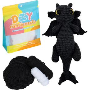 YOYOExment Crochet Kit for Beginners Crochet Starter Kit with Step-by-Step Video Tutorials Learn to Crochet Amigurumi Stuffed Animals Crochet Animal kit DIY Knitting Supplies(40%+ Yarn Content)