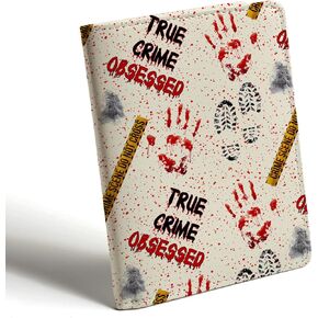 True Crime Obsessed Gift Crime Leather Journal True Crime Crime Show Lover Gift Crime Scene Gift Crime Detective Gift (Journal-True Crime)